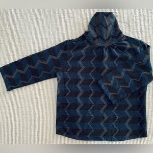 Ace & Jig Scarlet Turtleneck Top in Dusk, size Medium